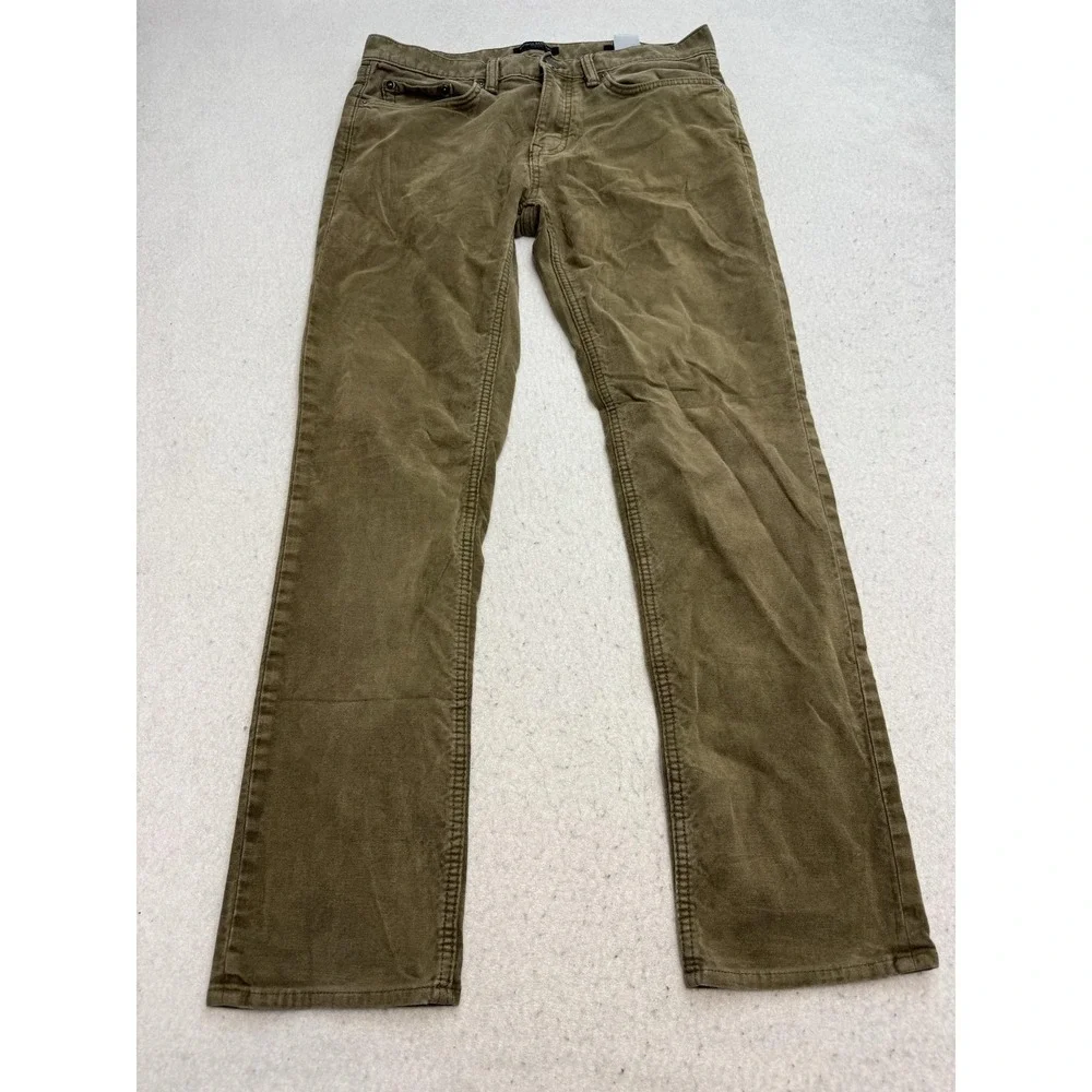 Banana Republic Traveler Pants Mens 31x30 Green Slim Fit Stretch Chino 5 Pocket